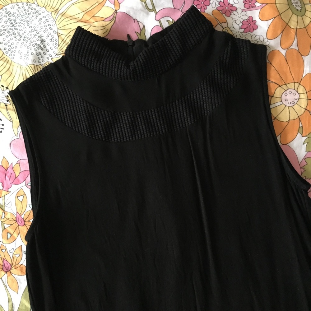 Black high-neck Zara tank blouse